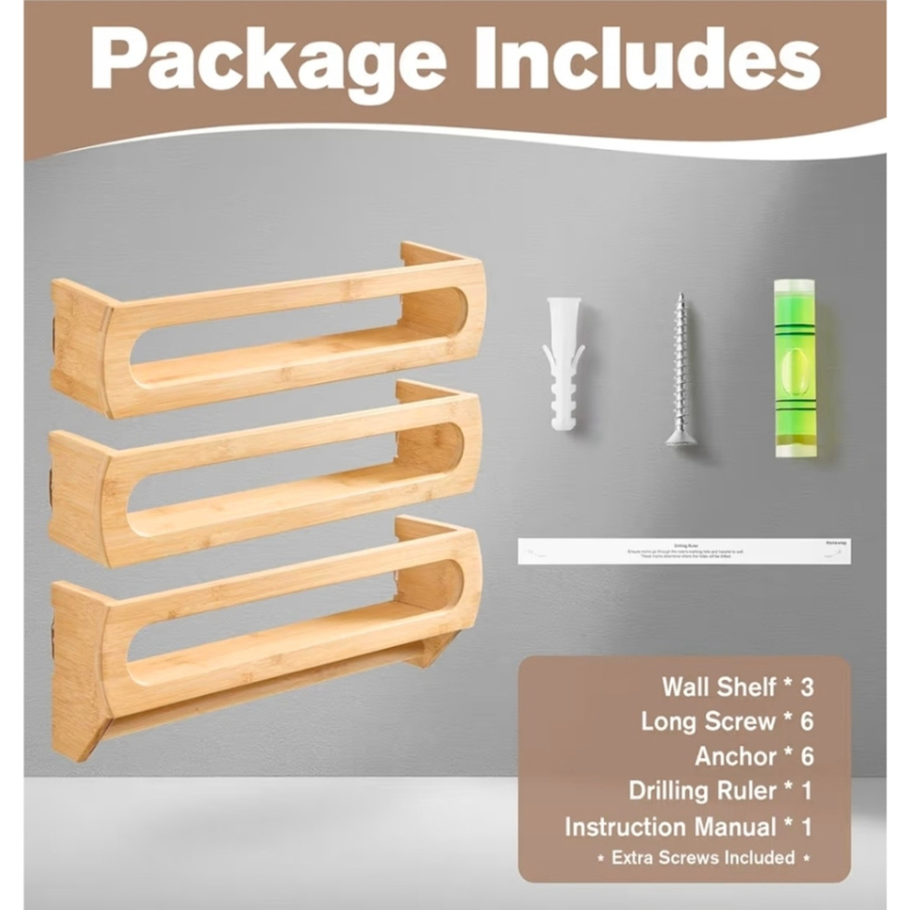 Nursery Book Shelves, Premium Bamboo Wood, Fully Assembled - Nursery Decor, Book - Picture 6 of 8